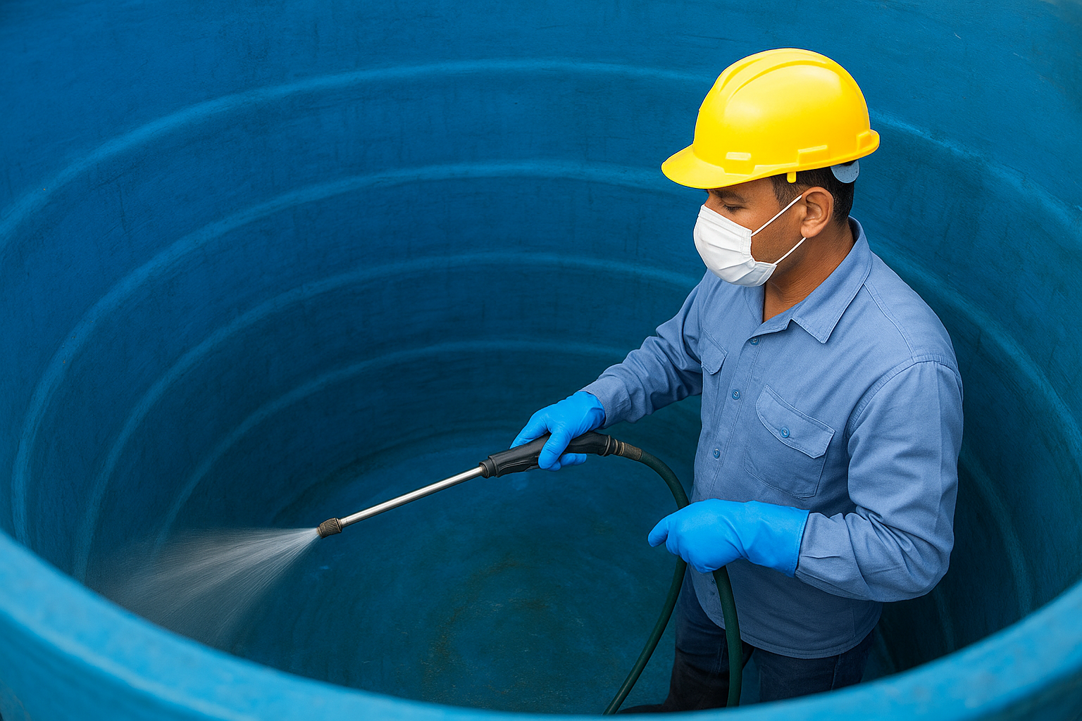 عزل خزان المياه بالرياض بالبيتومين والفوم