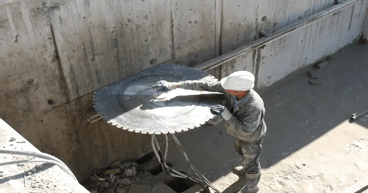 منشار تقطيع الخرسانة